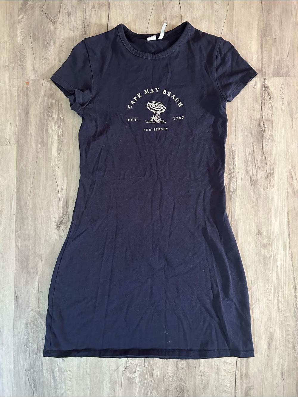 Navy Crewneck bodycon dress